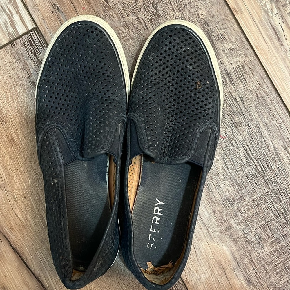 Womens Sperry loafers navy blue size 6